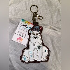 Chala Polar Bear Bag Charm / Keychain NWT